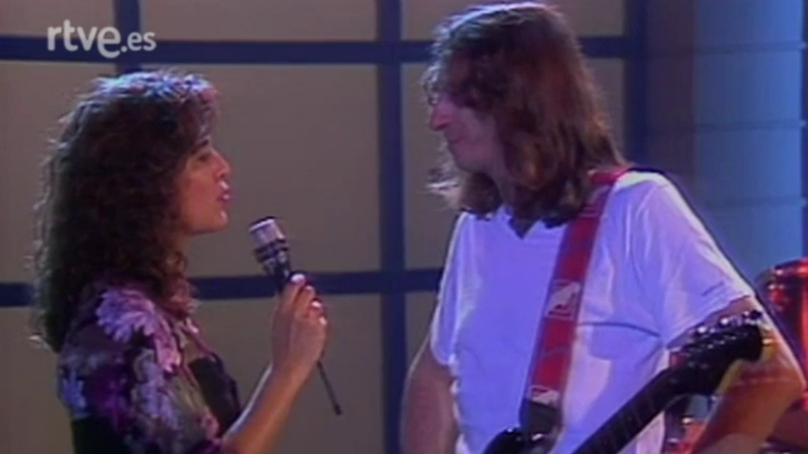 Rosendo en el programa 3x4 de TVE de 1990.