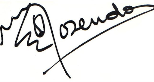 Logotipo/firma de Rosendo.